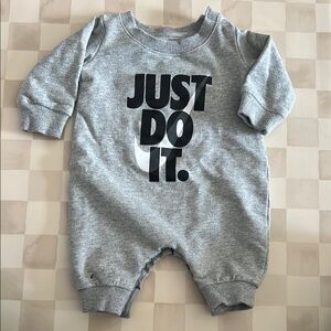 Nike Gray Baby Romper Newborn